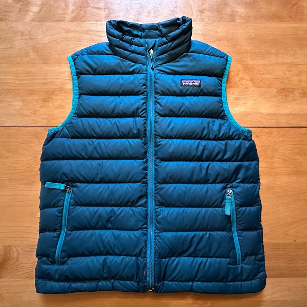 Patagonia Kids Teal Puffer Vest